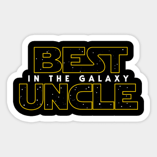 Best Uncle in the Galaxy v2 Sticker